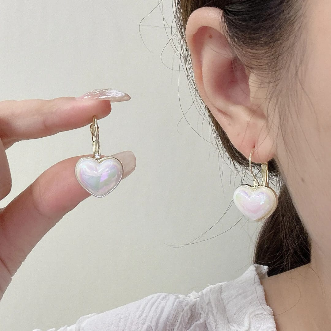 Premium Heart-Shaped Bali Earrings