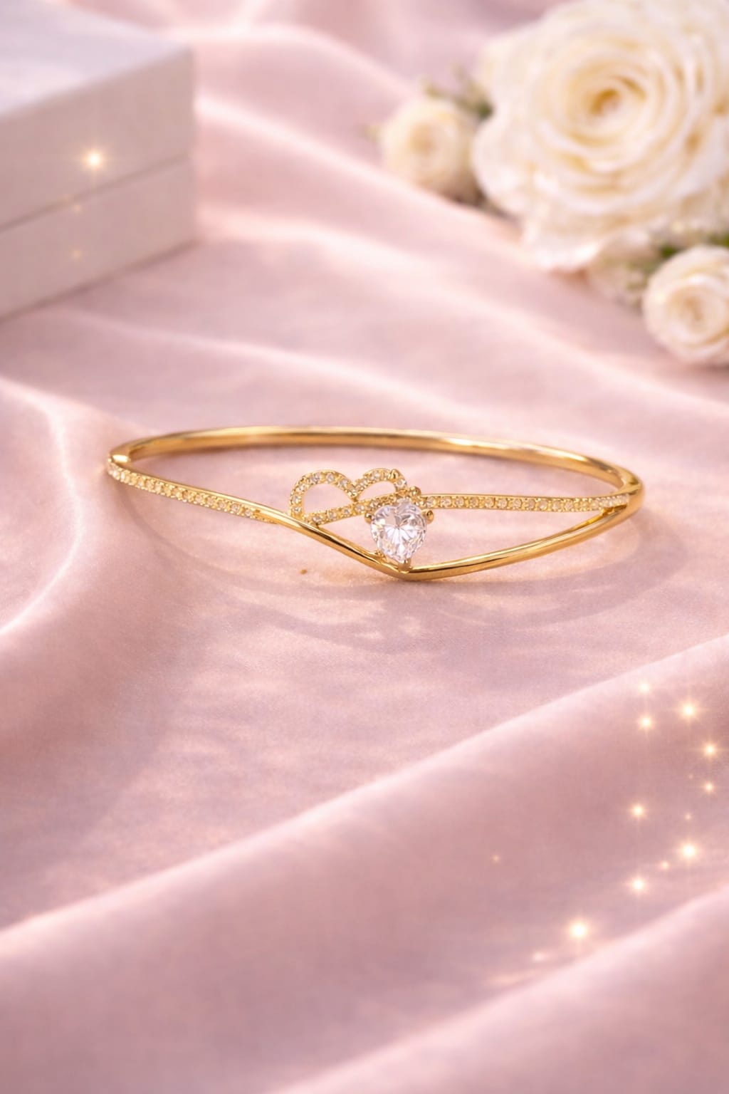 The Harmony Knot Double-Band Bangle