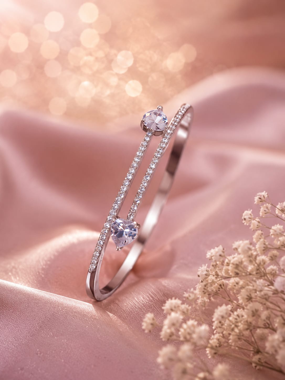 Premium Crocodile Bracelet – Silver | Stainless Steel PVD Coated